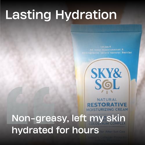 Sky and Sol Everything Cream | 100% Grass Fed Beef Tallow Moisturizer for Face and Body | Day & Night Skincare | Safe Natural Ingredients | After-Sun Care | All Skin Types | 3 oz