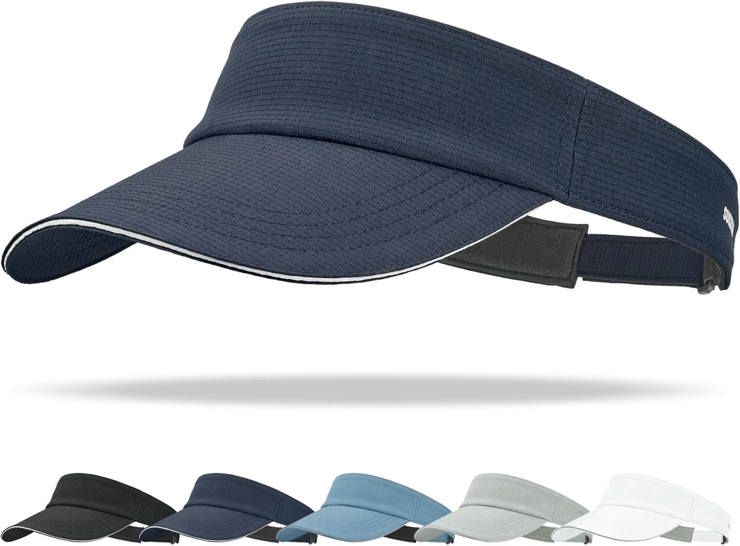 Sukeen Women's Adjustable Fit Runners Lightweight Comfort Performance Visor, Sports Sun Visor One Size Fits Most