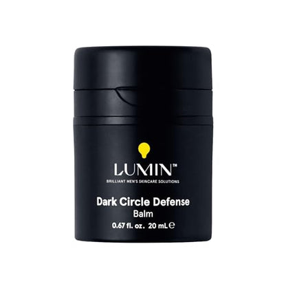 Lumin Men’s Dark Circle Defense Balm – Hydrating Eye Cream with Caffeine & Niacinamide, Korean Skincare for Men, Reduces the Look of Puffiness, Fine Lines & Dark Circles, Daily & Night Use, 20ml