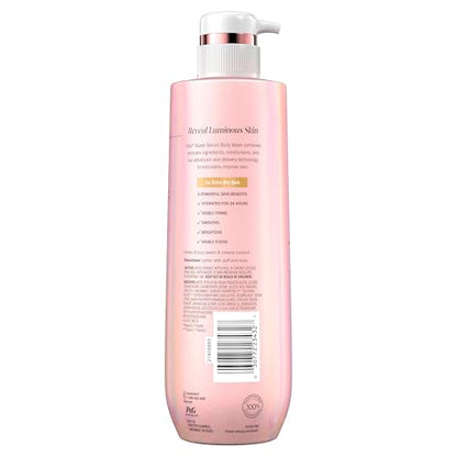 Olay Super Serum Body Wash for Extra Dry Skin, 24hr Long Lasting Hydration, 5+ Ingredient Complex for Bright Even Firm Luminous Skin, 20 fl oz