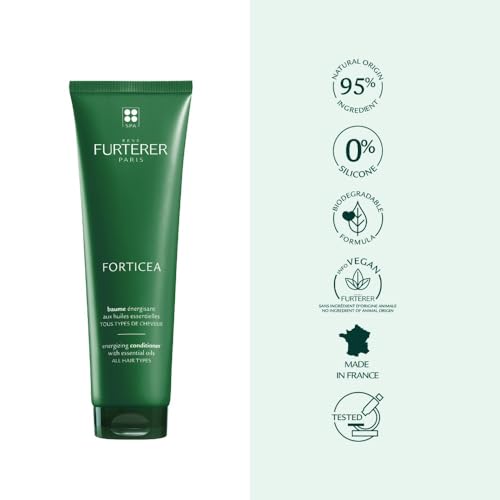 Rene Furterer Forticea Strengthening Conditioner - Fortify Hair and Prevent Breakage with Rosemary Oil and Guarana Extract - Gentle, Daily Use Formula - Silicone, Sulfate, Paraben-Free - 5 fl. oz.