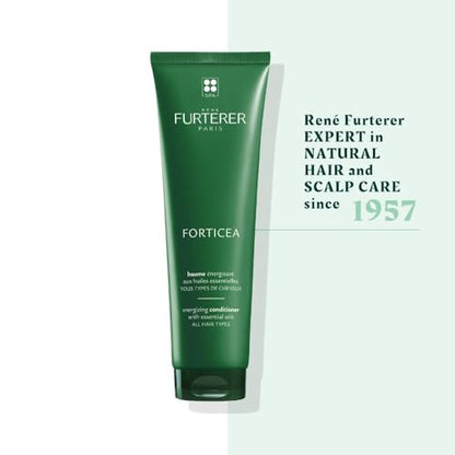 Rene Furterer Forticea Strengthening Conditioner - Fortify Hair and Prevent Breakage with Rosemary Oil and Guarana Extract - Gentle, Daily Use Formula - Silicone, Sulfate, Paraben-Free - 5 fl. oz.