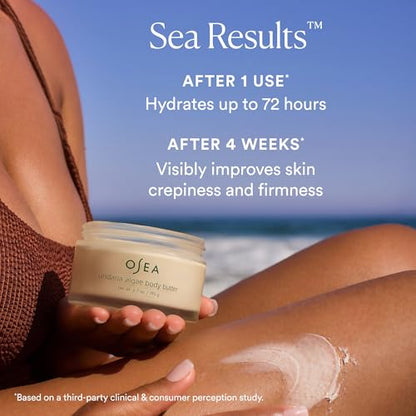 OSEA Undaria Algae™ Body Butter 6.7 oz - For Dry Skin - Ultra Hydrating Whipped Shea Butter + Ceramides - Vegan Skincare & Clean Bodycare - Thick Body Cream - For Extremely Dry Crepey Skin