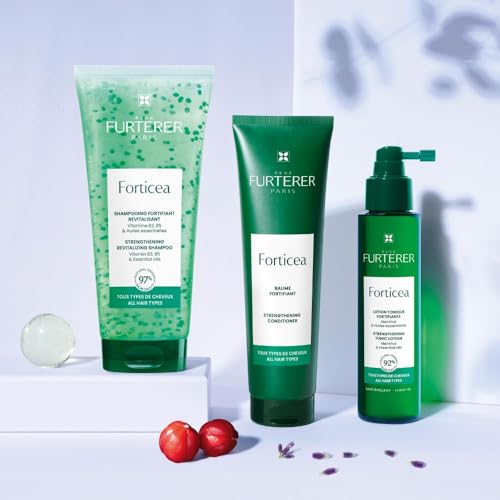 Rene Furterer Forticea Strengthening Conditioner - Fortify Hair and Prevent Breakage with Rosemary Oil and Guarana Extract - Gentle, Daily Use Formula - Silicone, Sulfate, Paraben-Free - 5 fl. oz.