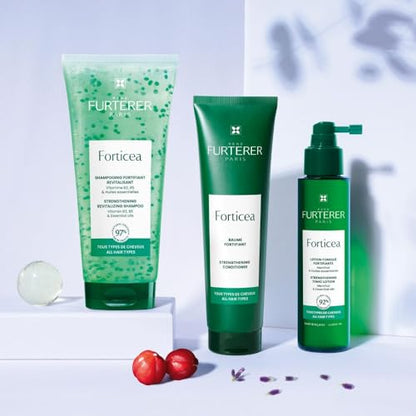 Rene Furterer Forticea Strengthening Conditioner - Fortify Hair and Prevent Breakage with Rosemary Oil and Guarana Extract - Gentle, Daily Use Formula - Silicone, Sulfate, Paraben-Free - 5 fl. oz.