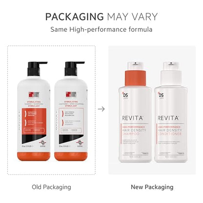 DS Labs For Men & Women Revita Shampoo & Conditioner Kit - Two-Step Scalp Care System for Fuller-Looking, Volumized Hair, Lightweight Hydration, Sulfate & Silicone Free, Color Safe, 925 mL