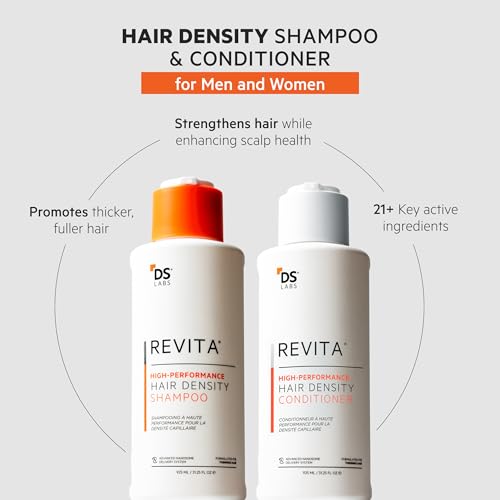 DS Labs For Men & Women Revita Shampoo & Conditioner Kit - Two-Step Scalp Care System for Fuller-Looking, Volumized Hair, Lightweight Hydration, Sulfate & Silicone Free, Color Safe, 925 mL