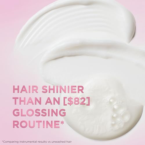 L'Oreal Paris Glossing Sulfate Free Shampoo and Conditioner Set with Glycolic Acid, Hair Care for Lasting Shine and Smoothness for Dull, Dry Hair, EverPure, 1 Kit