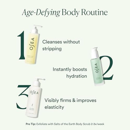 OSEA Anti-Aging Body Balm 5 oz - Firming & Tightening Body Lotion for Hydration - For Silky Glowing Skin - Nutrient-Rich Seaweed Body Lotion - Clean & Vegan Body Care Anti-Aging Body Moisturizer