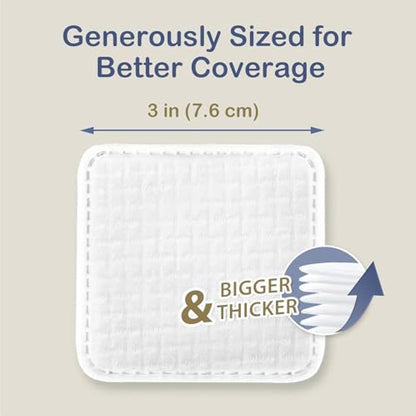 Ourmed Life Large Cotton Pads for Face, Soft & Lint-Free Cotton Rounds with Pressed Seam Design, Durable Facial Cleansing Squares for Face, Ideal Makeup Remover Pads, 3x3 Inch, 60 Count
