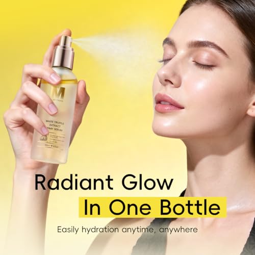 White Truffle First Spray Serum, Hydrating Face Mist & Lightweight Facial Mist, Glow Boost Moisturizing Formula for Radiant, Smooth Skin, Non-Comedogenic, 120ml/ 4.05 fl oz