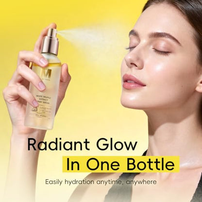 White Truffle First Spray Serum, Hydrating Face Mist & Lightweight Facial Mist, Glow Boost Moisturizing Formula for Radiant, Smooth Skin, Non-Comedogenic, 120ml/ 4.05 fl oz