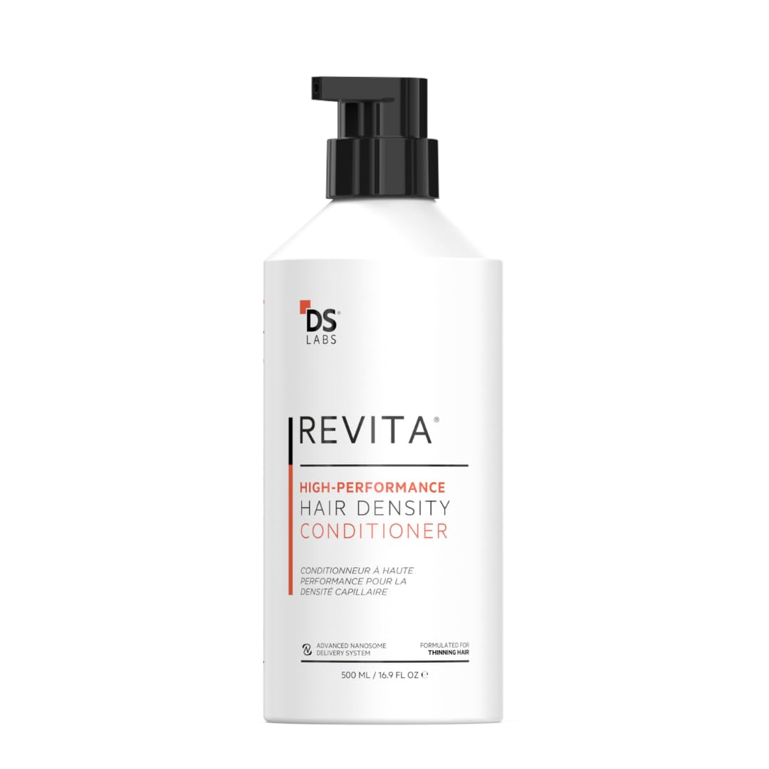 DS Labs For Men & Women Revita Conditioner - Scalp Refreshing Hydration for Fuller Looking, Weightless Hydration, Caffeine, Turmeric, Sulfate & Silicone Free, Color Safe, Refill Pouch 500 mL