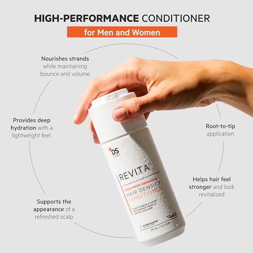 DS Labs For Men & Women Revita Conditioner - Scalp Refreshing Hydration for Fuller Looking, Weightless Hydration, Caffeine, Turmeric, Sulfate & Silicone Free, Color Safe, Refill Pouch 500 mL