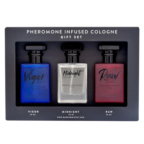 RawChemistry Pheromone Mens Cologne Gift Set - Colognes, 1 Fl Oz (Pack of 3)