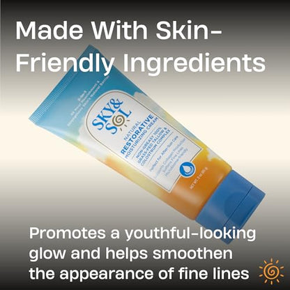 Sky and Sol Everything Cream | 100% Grass Fed Beef Tallow Moisturizer for Face and Body | Day & Night Skincare | Safe Natural Ingredients | After-Sun Care | All Skin Types | 3 oz