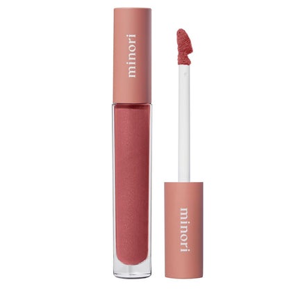 Minori Lip Gloss, Cozy Shade, Hydrating, Non-Sticky Sheer Gloss with Jojoba, Shea Butter & Vitamin E, Vegan & Cruelty-Free, Moisturizing Lip Shine, 0.11 fl oz.
