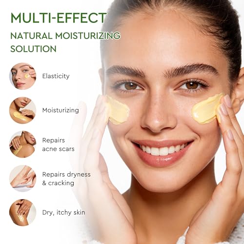 Beef Tallow for Skin Face, Tallow Face Moisturizer based supplies tallow and honey balm with Raw Honey Beeswax 100% Organic Grass-Fed Beef Tallow & Raw Wild Honey Blend Natural Formula for Body & Face