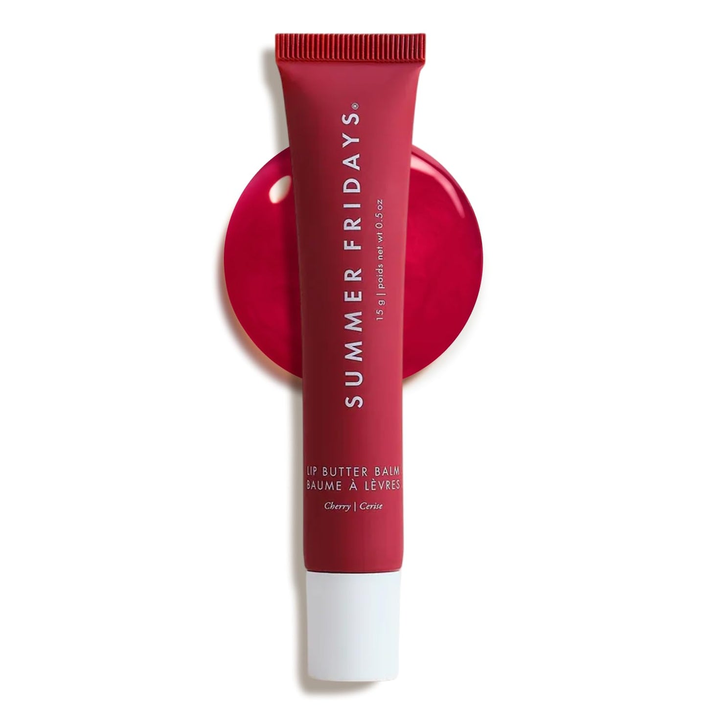Summer Fridays Tinted Lip Butter Balm - Conditioning Vegan Lip Balm for Instant Moisture, Shine & Hydration - Sheer-Tinted, Soothing Skincare - Pink Sugar (.5 Oz)