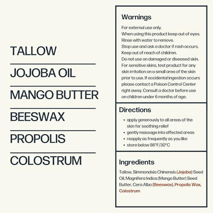 Sky and Sol Everything Cream | 100% Grass Fed Beef Tallow Moisturizer for Face and Body | Day & Night Skincare | Safe Natural Ingredients | After-Sun Care | All Skin Types | 3 oz