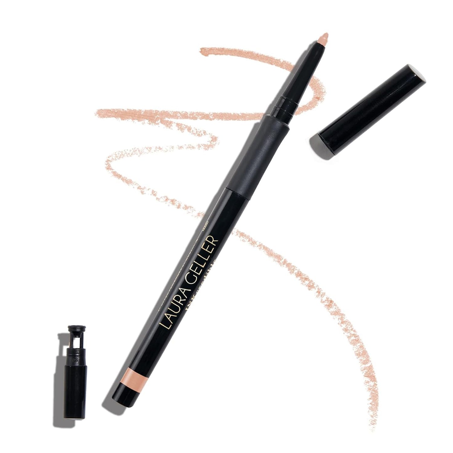 LAURA GELLER NEW YORK INKcredible Gel Eyeliner - Graphite - Waterproof Smudge-proof Eyeliner Pencil - Built in Sharpener