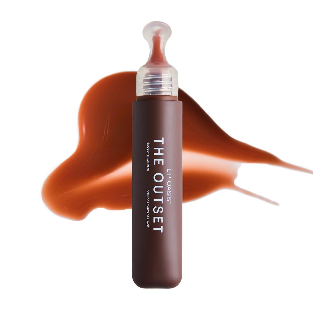 The Outset Lip Oasis Hydrating Lip Balm, Glossy Moisturizing Lip Treatment for Dry, Sensitive Lips, Clean, Vegan & Gluten-Free, Clear, 0.3 oz