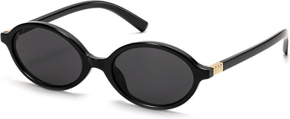 ViewJoy Retro Oval Sunglasses for Women Vintage 90s Y2K Trendy Designer Sun Glasses