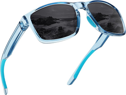 Sports Polarized Sunglasses for Men Women UV Protection Unbreakable Driving Running Fishing Hiking Sun Glasses