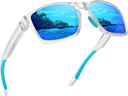 Sports Polarized Sunglasses for Men Women UV Protection Unbreakable Driving Running Fishing Hiking Sun Glasses