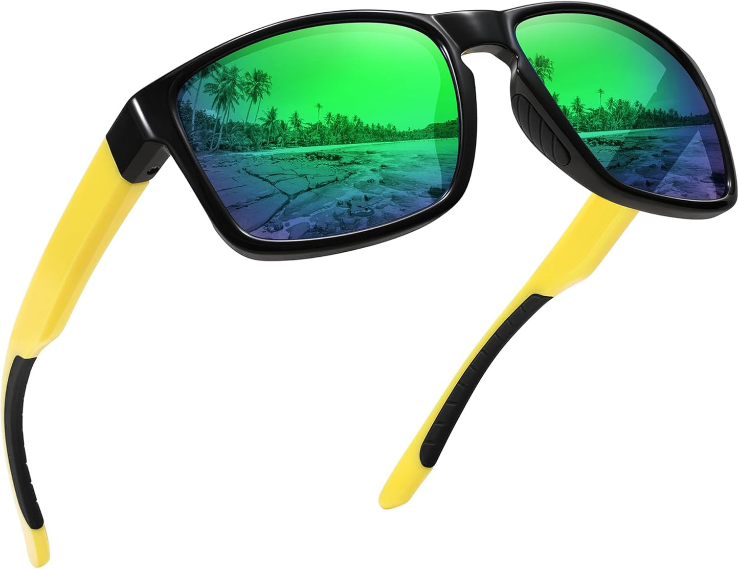 Sports Polarized Sunglasses for Men Women UV Protection Unbreakable Driving Running Fishing Hiking Sun Glasses