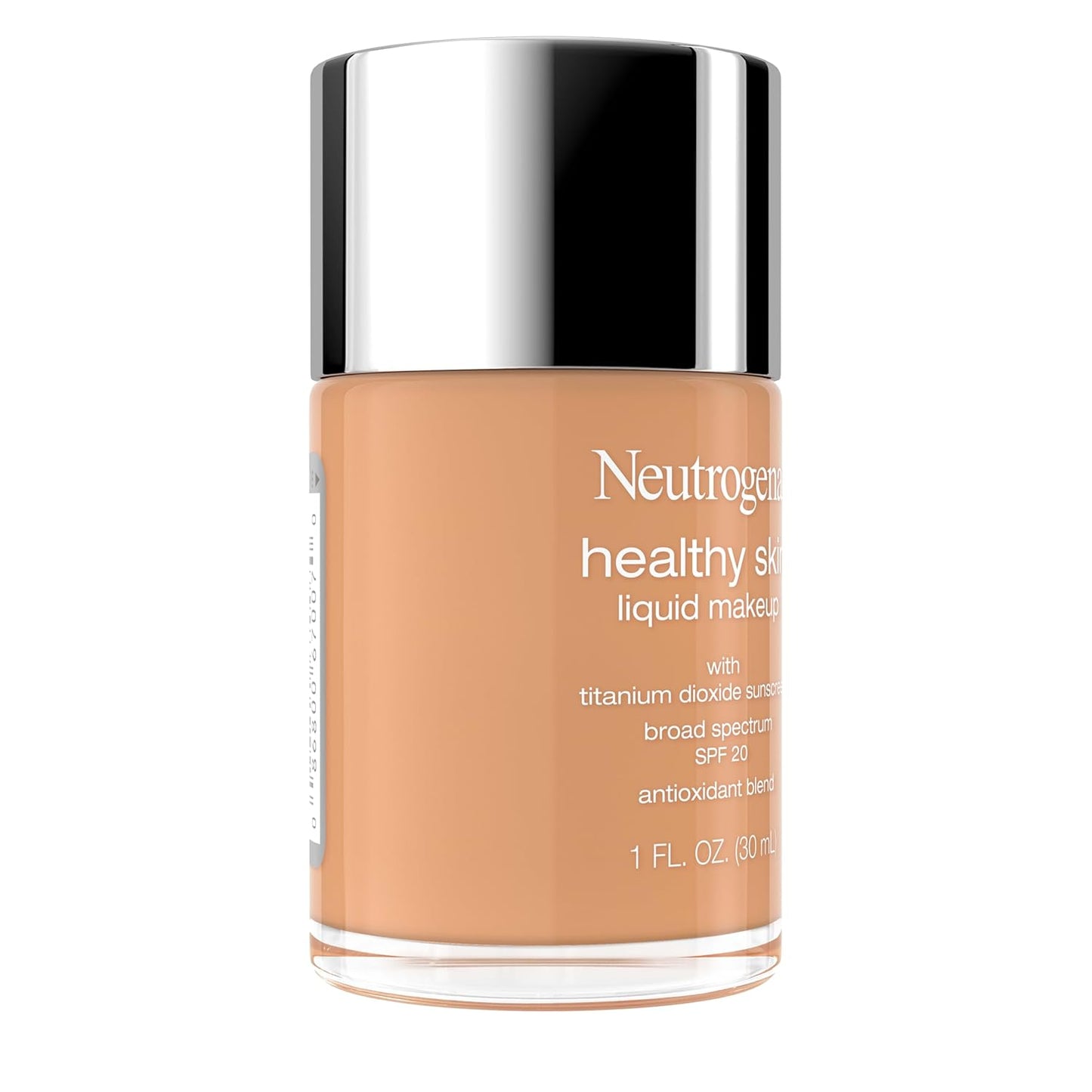 Neutrogena Healthy Skin Liquid Foundation Makeup with Broad Spectrum SPF 20 Sunscreen, Lightweight, Medium Coverage Makeup with Sunscreen and Pro-Vitamin B5, Fresh Beige 380W, 1 fl. oz