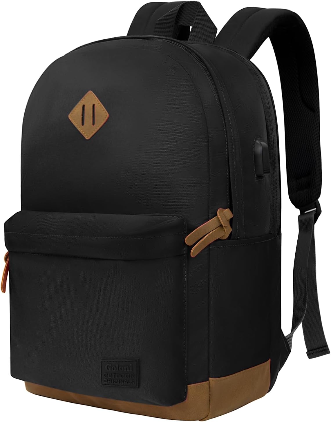 Goloni Backpack for Men Women,Travel Laptop Backpack, Water Resistant 17.3 Inch USB Charging Backpack, Large Capacity Work Commute Bag