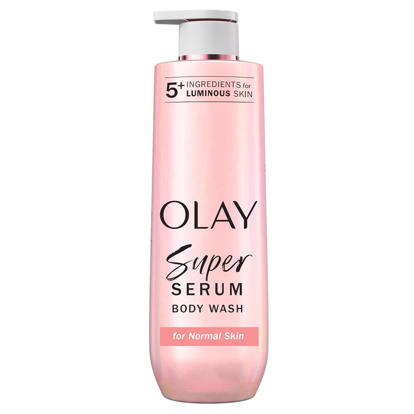 Olay Super Serum Body Wash for Extra Dry Skin, 24hr Long Lasting Hydration, 5+ Ingredient Complex for Bright Even Firm Luminous Skin, 20 fl oz