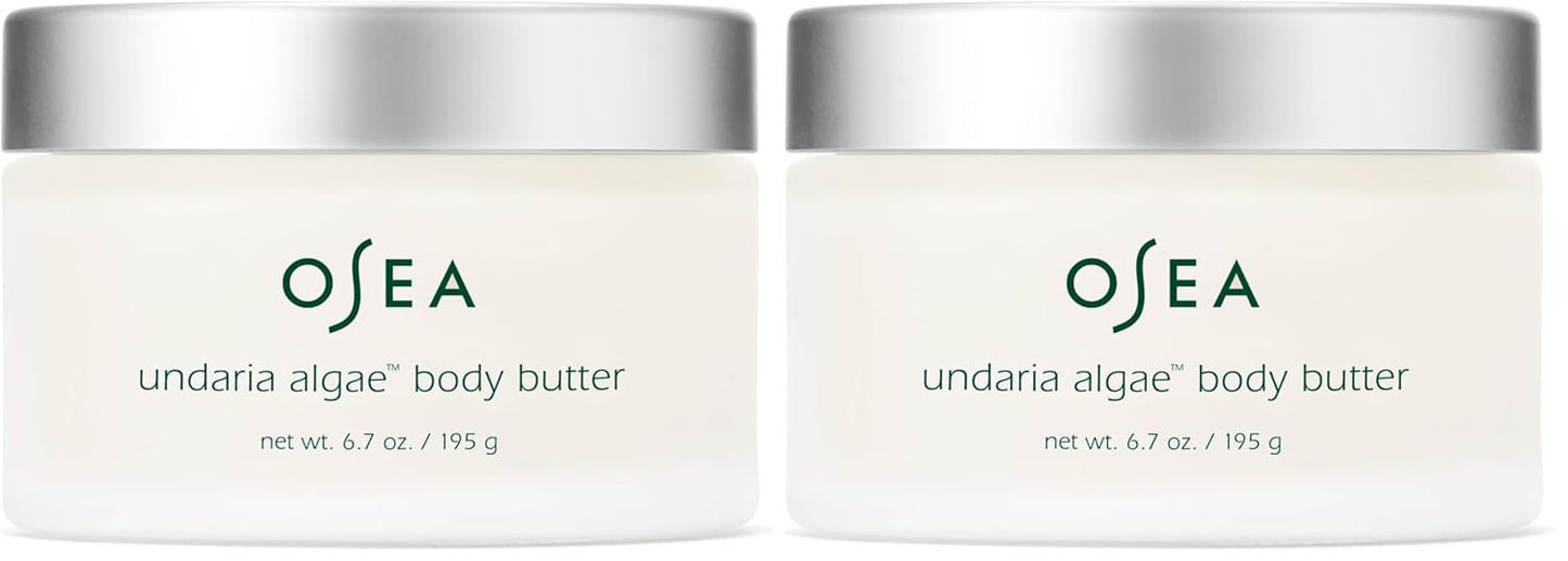 OSEA Undaria Algae™ Body Butter 6.7 oz - For Dry Skin - Ultra Hydrating Whipped Shea Butter + Ceramides - Vegan Skincare & Clean Bodycare - Thick Body Cream - For Extremely Dry Crepey Skin