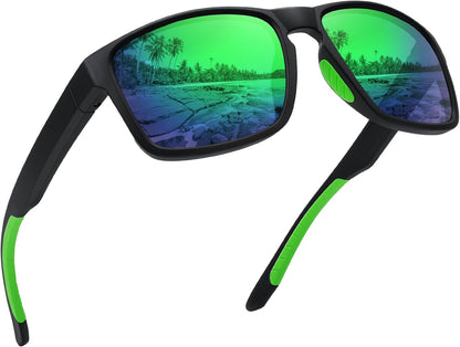 Sports Polarized Sunglasses for Men Women UV Protection Unbreakable Driving Running Fishing Hiking Sun Glasses