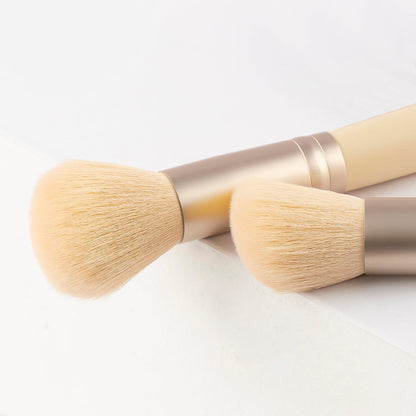 Real Perfection Makeup Brush Set 16 Pcs with 1 Eyebrow Razor Premium Synthetic Foundation Powder Concealers Eyeshadow Blush Makeup Brushes Make up Brushes Kit (Beige)