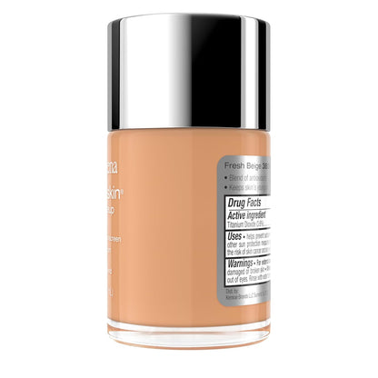 Neutrogena Healthy Skin Liquid Foundation Makeup with Broad Spectrum SPF 20 Sunscreen, Lightweight, Medium Coverage Makeup with Sunscreen and Pro-Vitamin B5, Fresh Beige 380W, 1 fl. oz