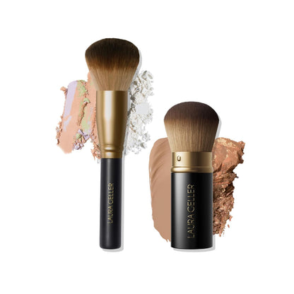 LAURA GELLER NEW YORK The Brush Vault - Ultimate Limited Edition Makeup Brush Collection - Includes Ten Must-Have Makeup Brushes for Mature Skin Makeup Application - 10 Count