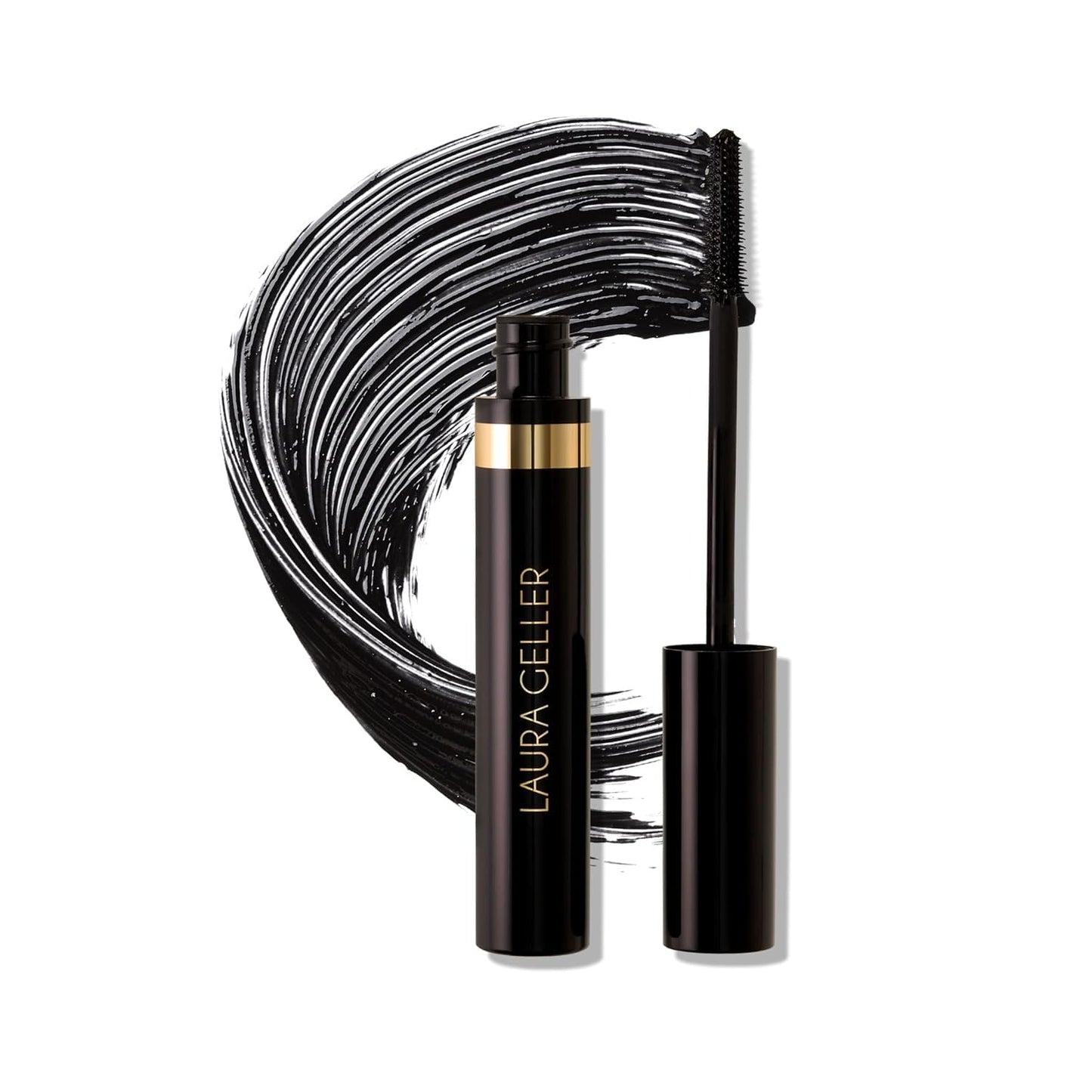 LAURA GELLER NEW YORK Kajal Longwear Mascara – Black – Volumizing, Lengthening, & Defining Mascara - Smudge‑Proof & Flake‑Proof Wear, Buildable Formula