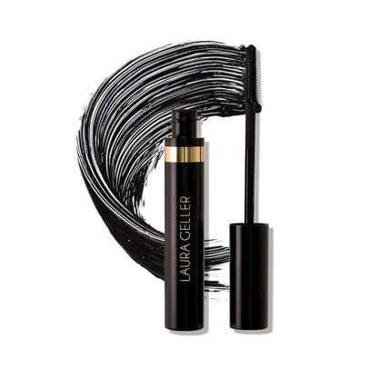LAURA GELLER NEW YORK Kajal Longwear Mascara – Black – Volumizing, Lengthening, & Defining Mascara - Smudge‑Proof & Flake‑Proof Wear, Buildable Formula