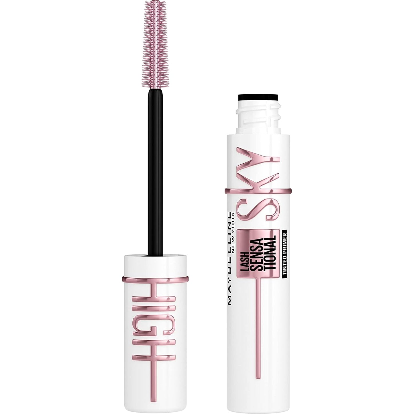 Maybelline Lash Sensational Sky High Mascara Makeup, Volumizing, Lengthening, Defining, Curling, Multiplying, Buildable, Washable Formula, Burgundy Haze, 1 Count