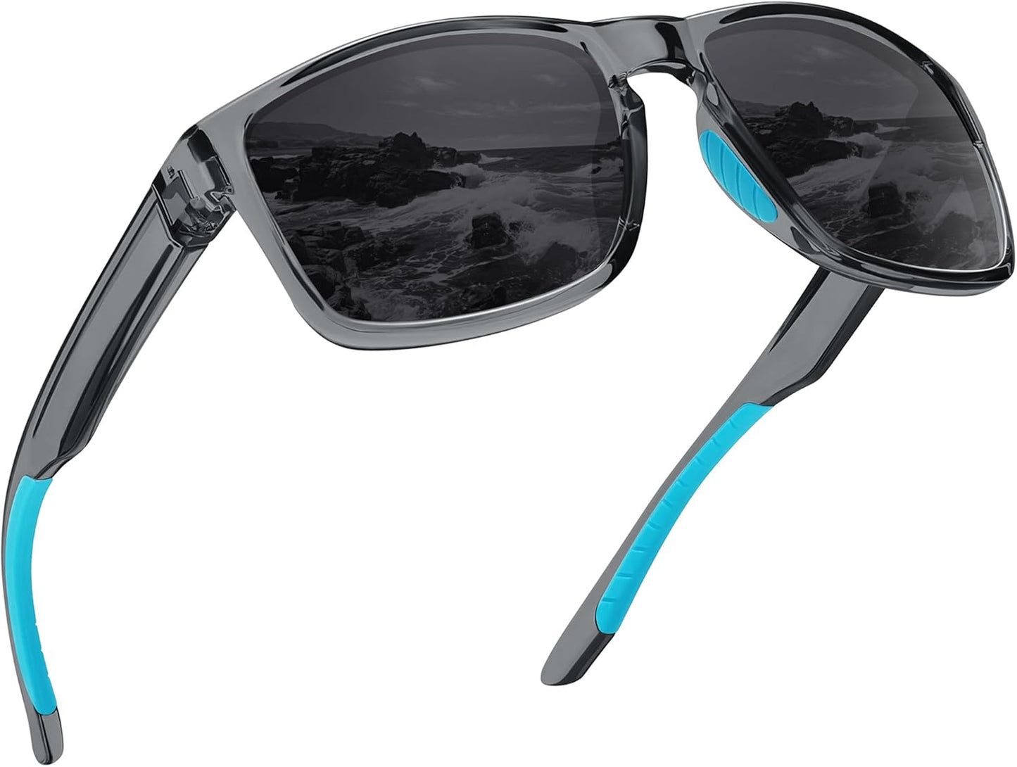 Sports Polarized Sunglasses for Men Women UV Protection Unbreakable Driving Running Fishing Hiking Sun Glasses