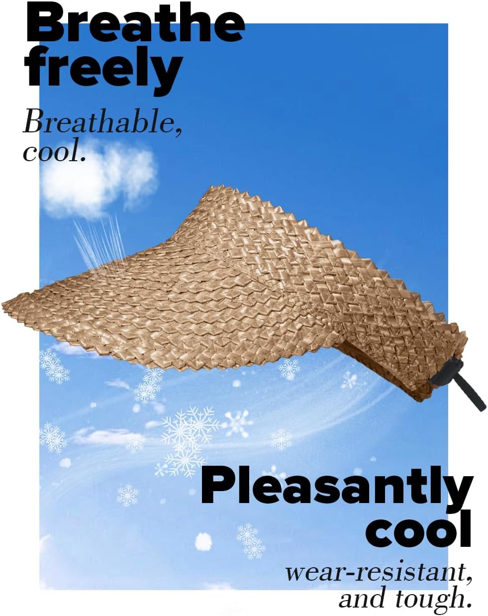Straw Sun Visors & Hats for Women - Packable Beach Hats, Handmade, Sun Protection