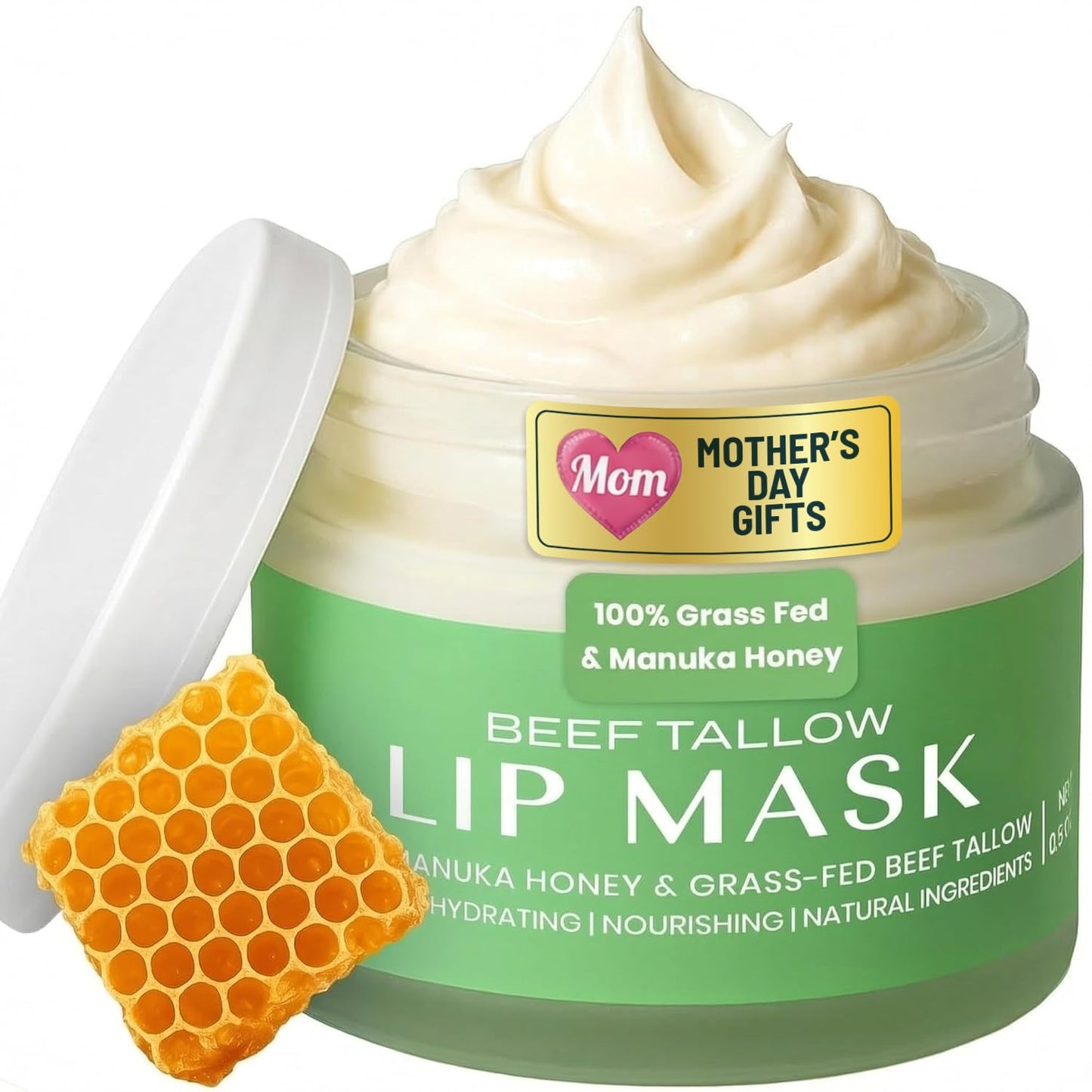 Body Restore Whipped Beef Tallow Balm – Mothers Day Gifts for Mom, Grass Fed Moisturizer for Face and Body, Birthday Gifts for Women, Self Care – Eucalyptus