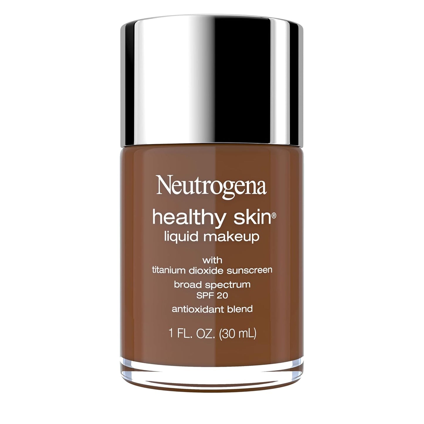 Neutrogena Healthy Skin Liquid Foundation Makeup with Broad Spectrum SPF 20 Sunscreen, Lightweight, Medium Coverage Makeup with Sunscreen and Pro-Vitamin B5, Fresh Beige 380W, 1 fl. oz