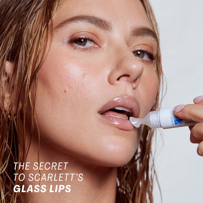The Outset Lip Oasis Hydrating Lip Balm, Glossy Moisturizing Lip Treatment for Dry, Sensitive Lips, Clean, Vegan & Gluten-Free, Clear, 0.3 oz