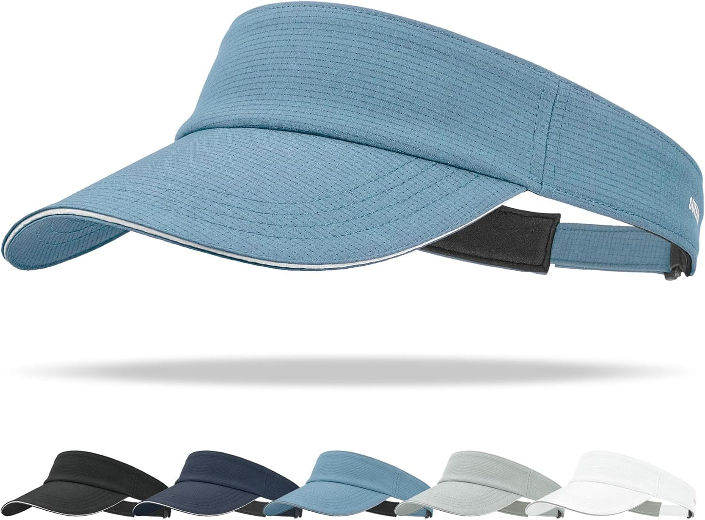 Sukeen Women's Adjustable Fit Runners Lightweight Comfort Performance Visor, Sports Sun Visor One Size Fits Most