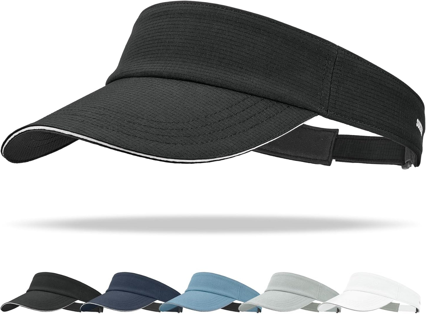 Sukeen Women's Adjustable Fit Runners Lightweight Comfort Performance Visor, Sports Sun Visor One Size Fits Most