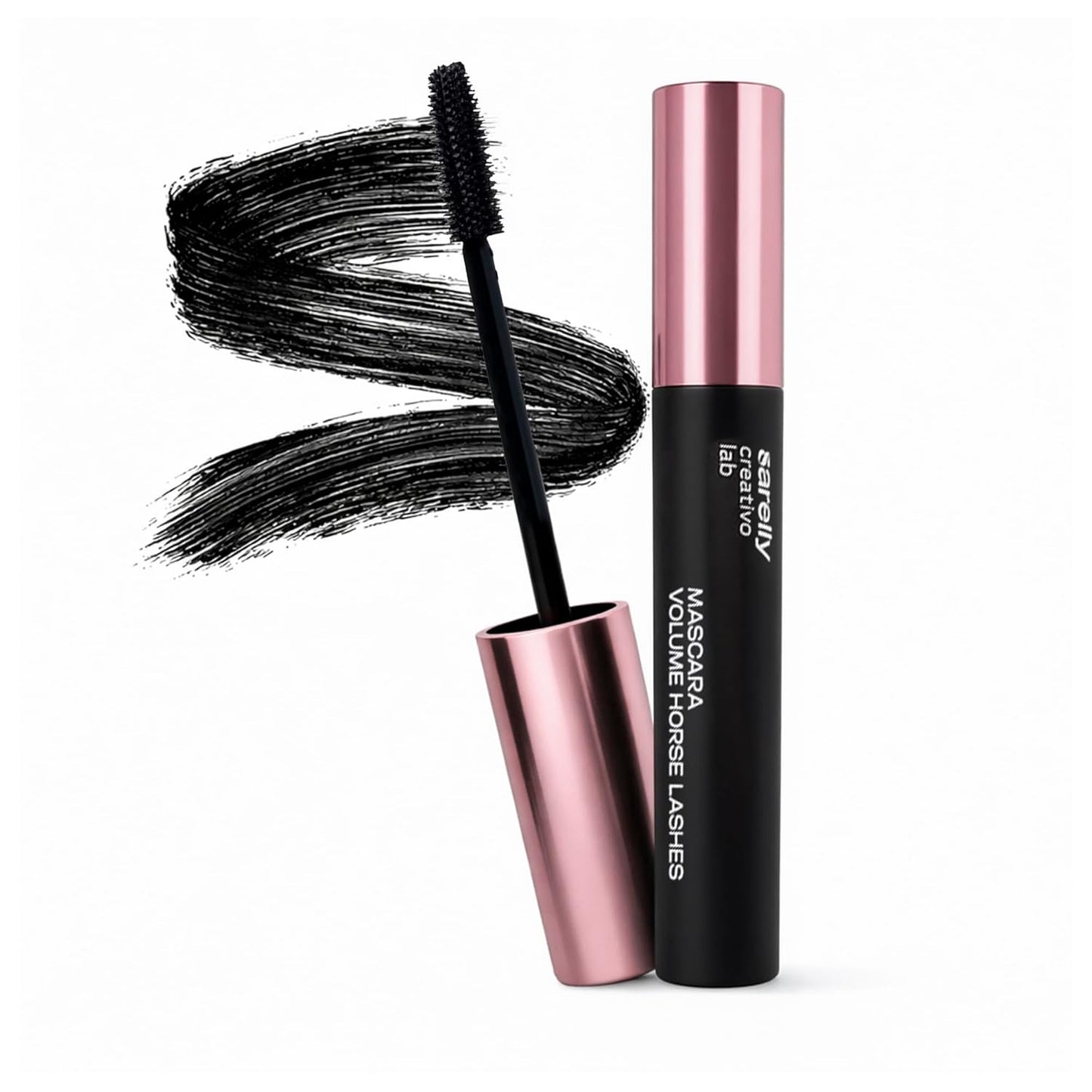 SARELLY Cow Lashes Mascara | Waterproof | Volumizing & Lengthening | Lash-Conditioning | Vegan & Cruelty-Free