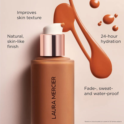 Real Flawless Weightless Perfecting Waterproof Foundation, Medium Coverage Foundation, Buildable Coverage, 12 HR wear, Non-comedogenic, 1oz